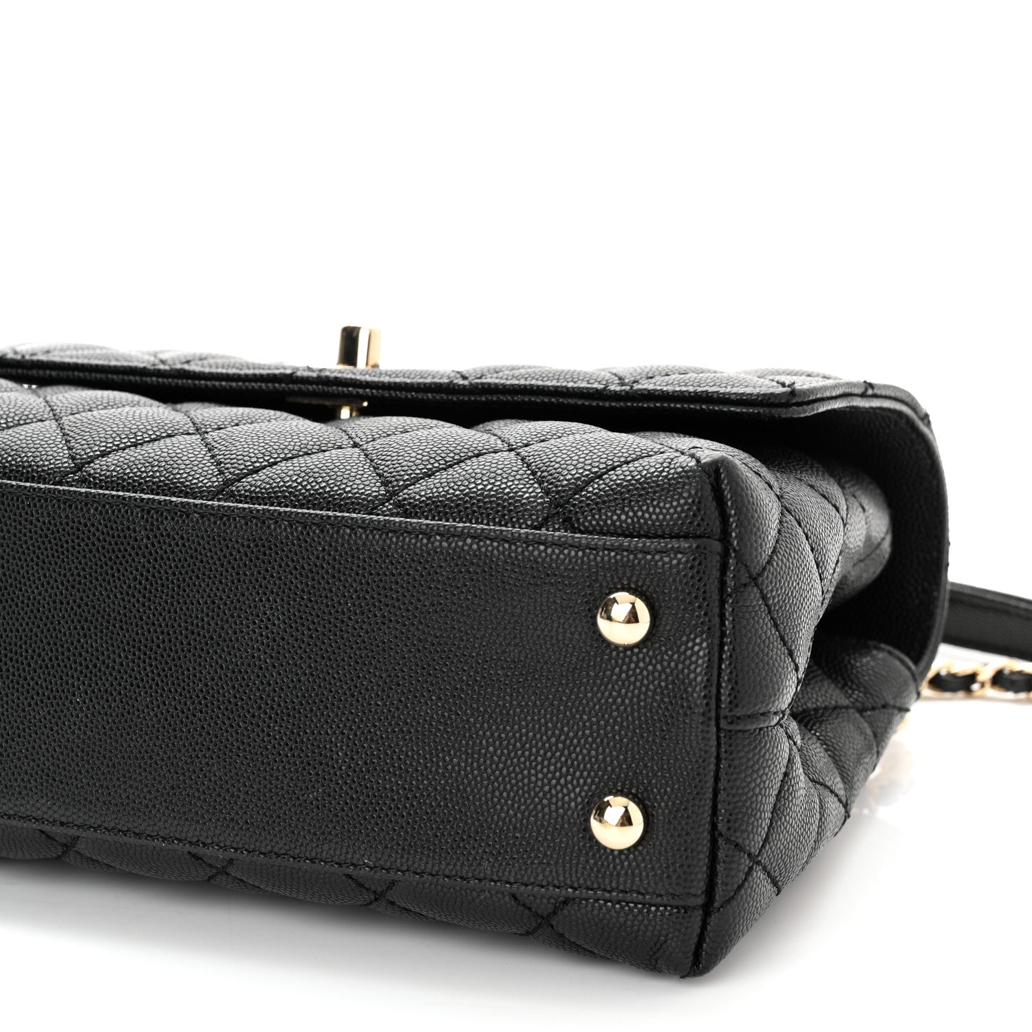 Chanel Caviar Quilted Mini Coco Handle Flap Black 10 of 11