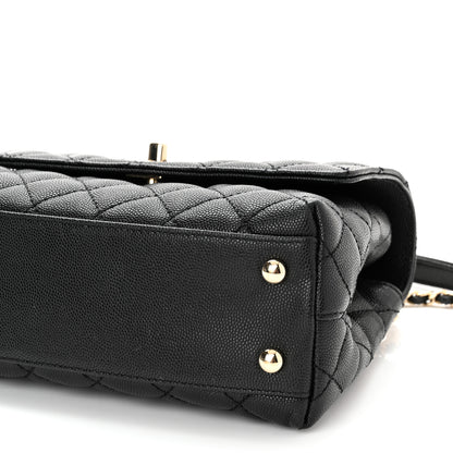 Chanel Caviar Quilted Mini Coco Handle Flap Black 10 of 11