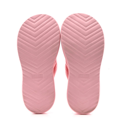 Gucci GG Nylon Platform Slide Sandals 39 Hopeful Pink 5 of 10