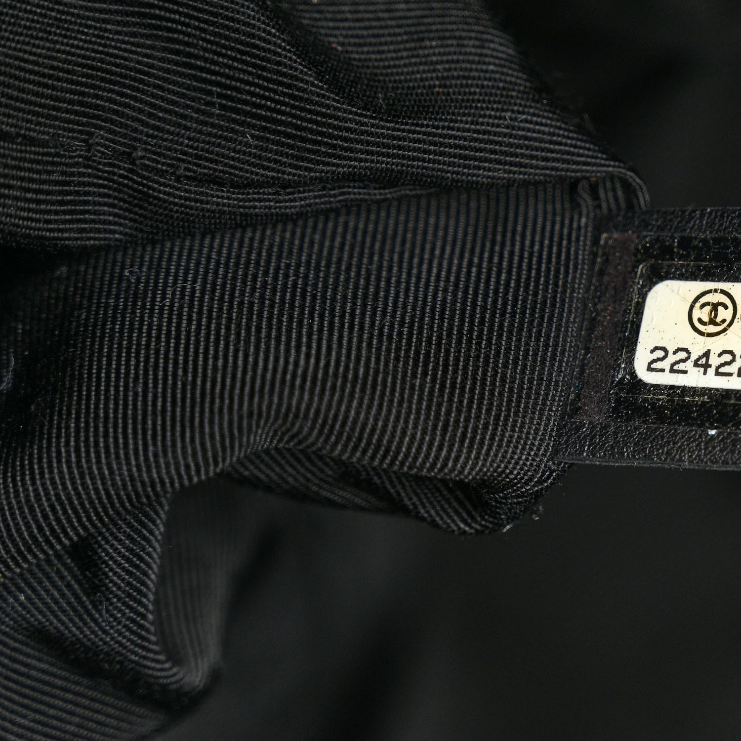 Chanel Lambskin Chevron Quilted Large Urban Spirit Drawstring Bag Black 7 of 11