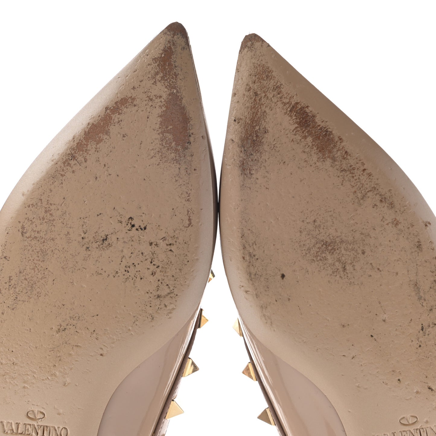 Patent Rockstud Cage Ballerina Flats 35 Poudre