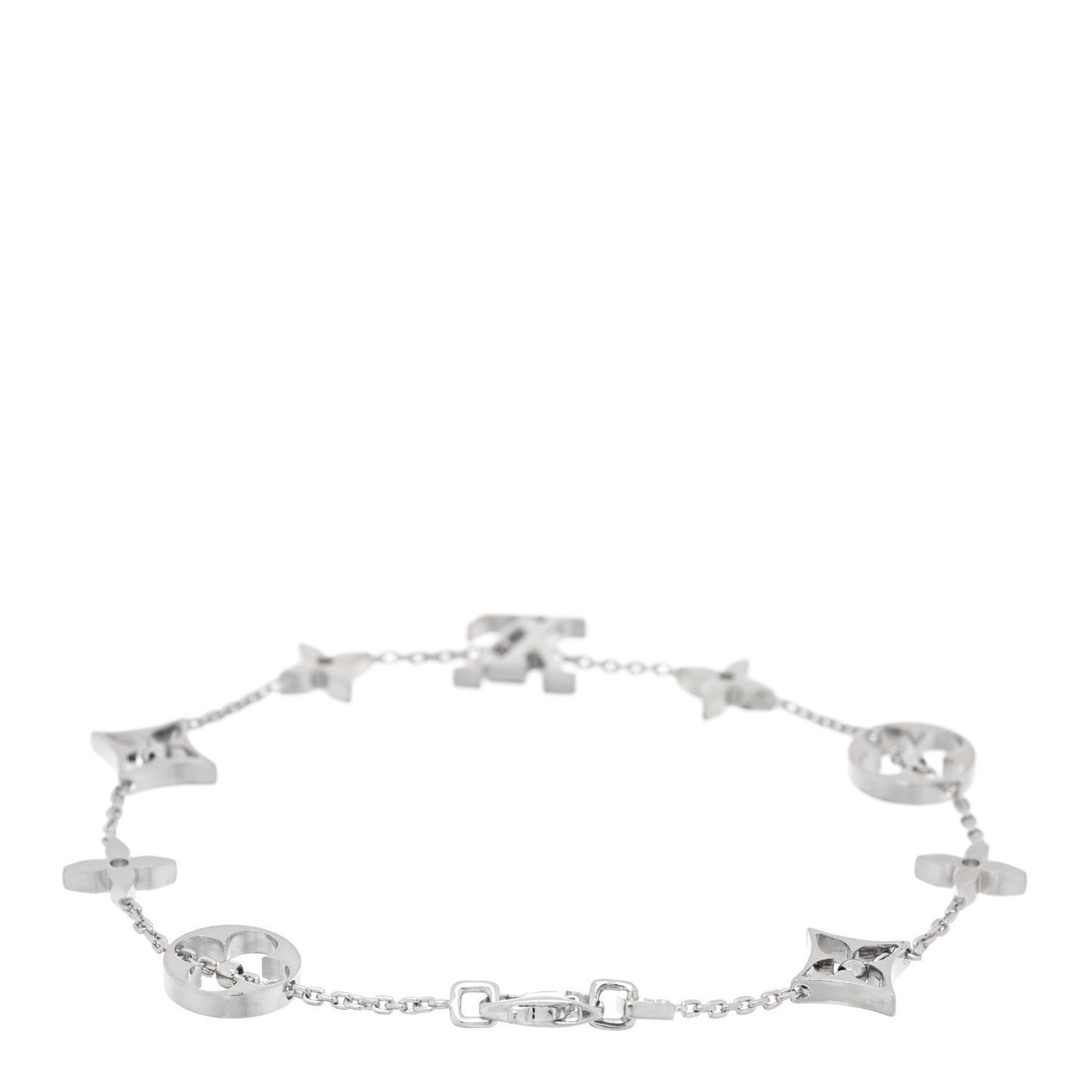 18K White Gold Idylle Blossom Monogram Bracelet
