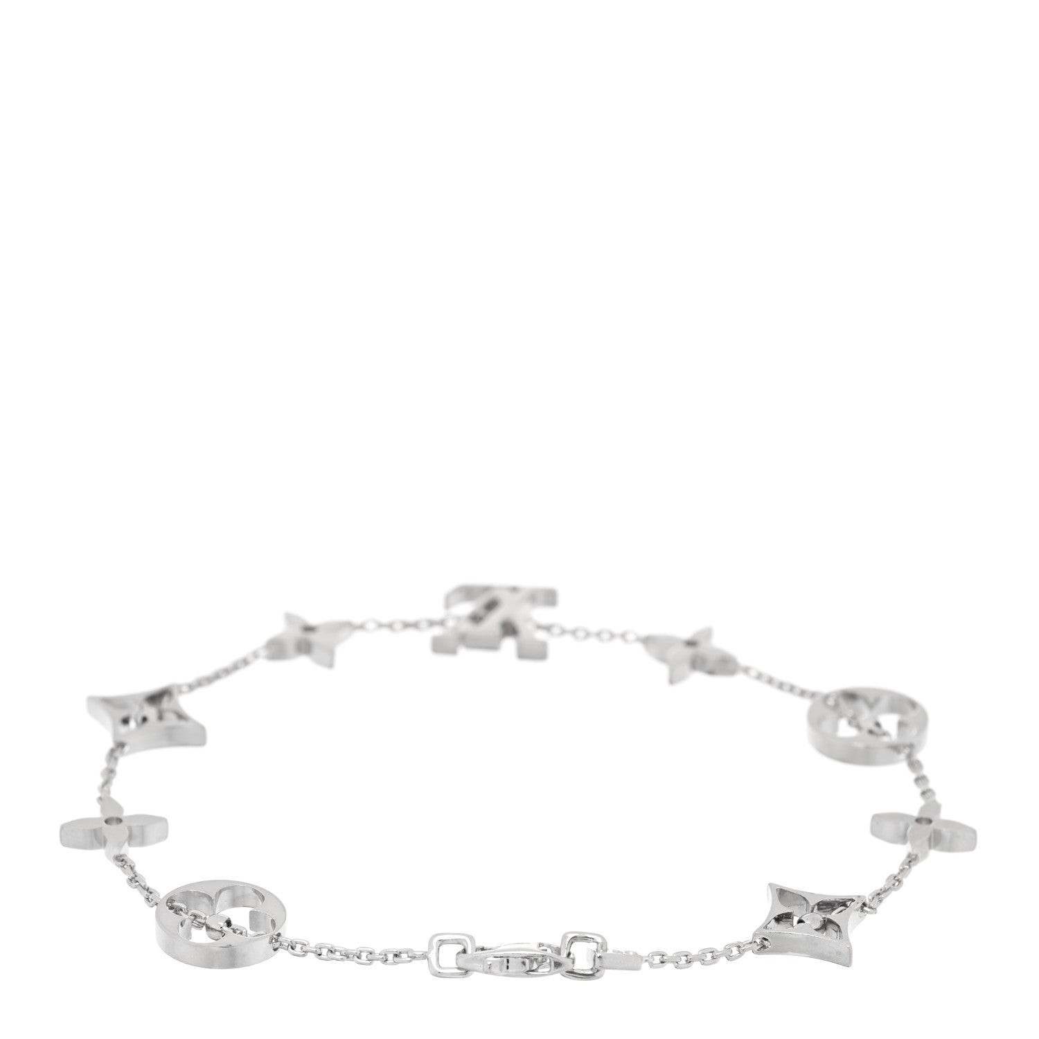 Louis Vuitton 18K White Gold Idylle Blossom Monogram Bracelet 2 of 4