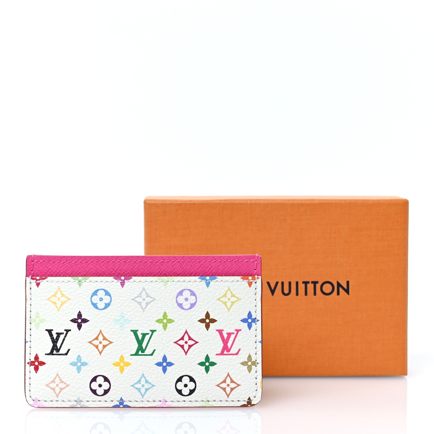 Louis Vuitton LV X TM Monogram Multicolor Card Holder Kawaii Pink 7 of 7