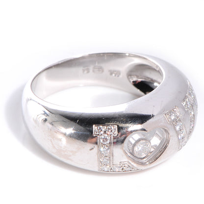Chopard 18k White Gold Happy Diamonds Love Ring 5.5 5 of 5