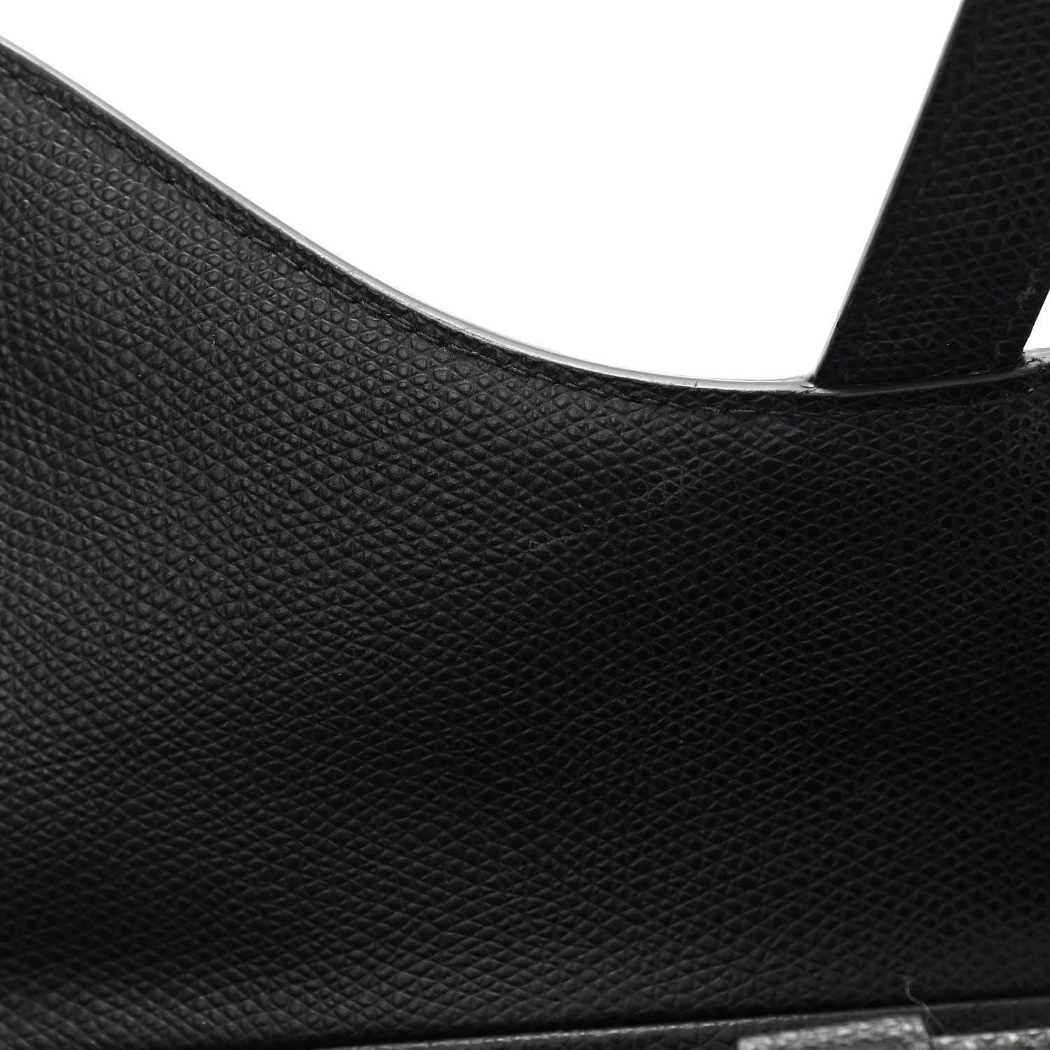 Christian Dior Grained Calfskin Saddle Bag Black 10 of 11