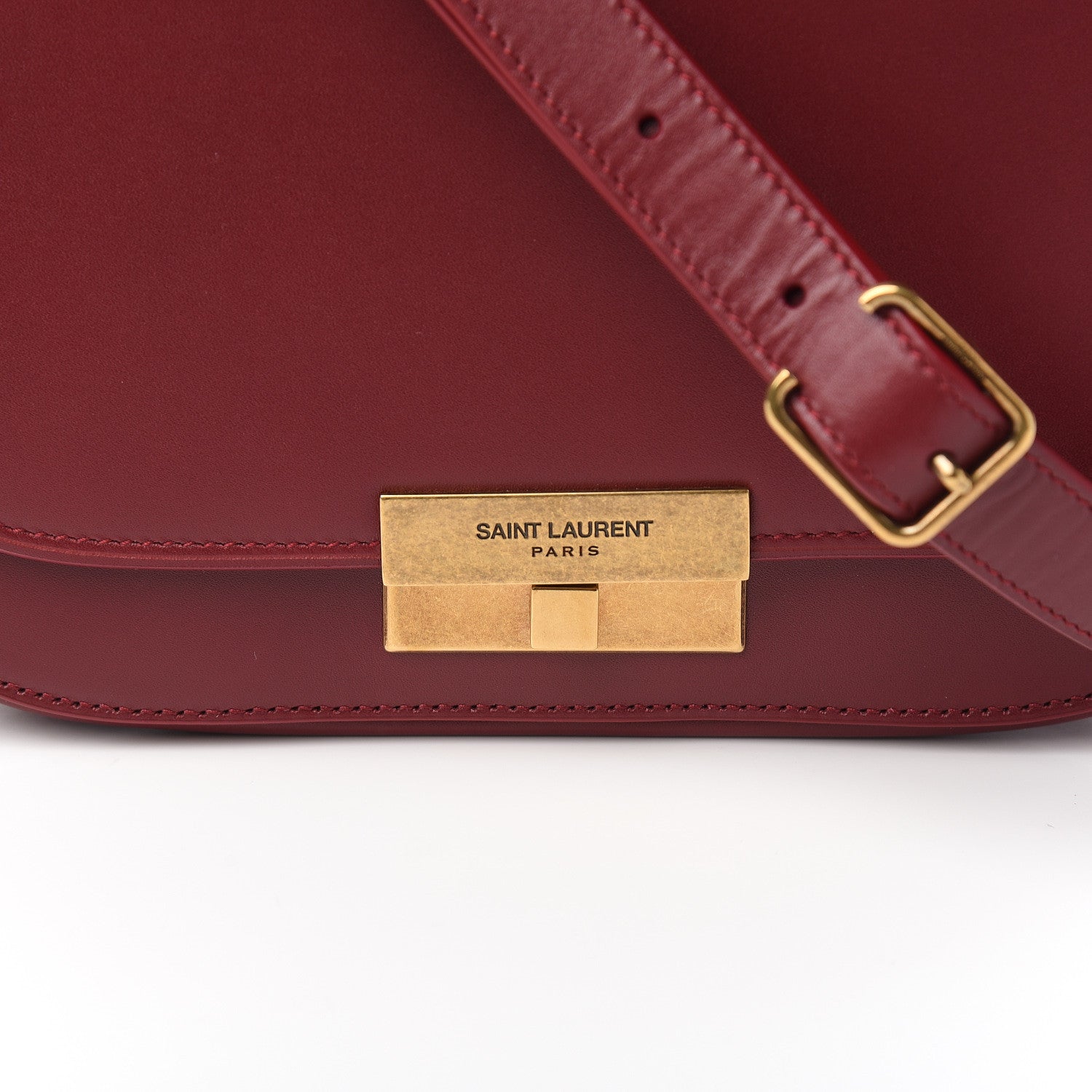 Saint Laurent Calfskin Betty Messenger Red 10 of 10