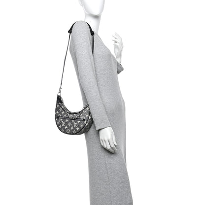 Louis Vuitton Monogram Jacquard Denim Loop Black 2 of 9