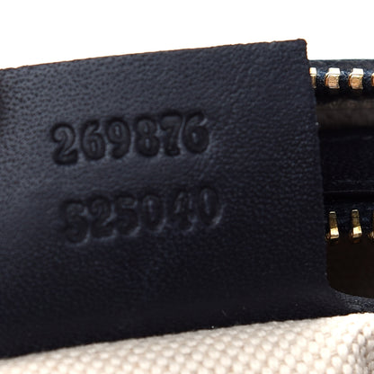 Gucci Monogram Vintage Web Small Boston Navy 7 of 9