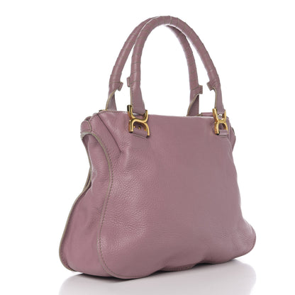 Chloe Calfskin Medium Marcie Satchel Velvet Mauve 2 of 10