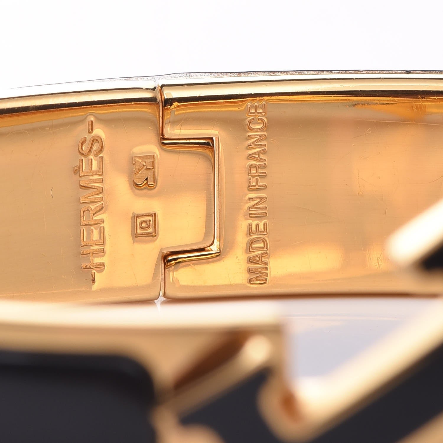 Hermes Enamel Narrow Clic Clac H Bracelet PM Black 5 of 6