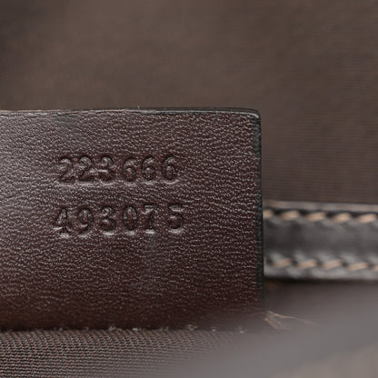 Gucci GG Plus Monogram Small Flap Messenger Bag Beige Dark Brown 8 of 12
