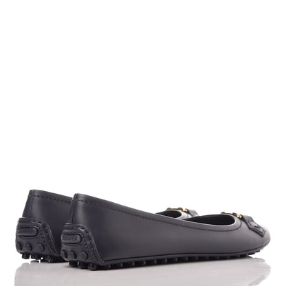 Louis Vuitton Calfskin Oxford Ballerina Flats 39 Navy 4 of 9