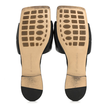 Bottega Veneta Nappa Quilted Rubber Lido Flat Sandals 40 Black 6 of 11