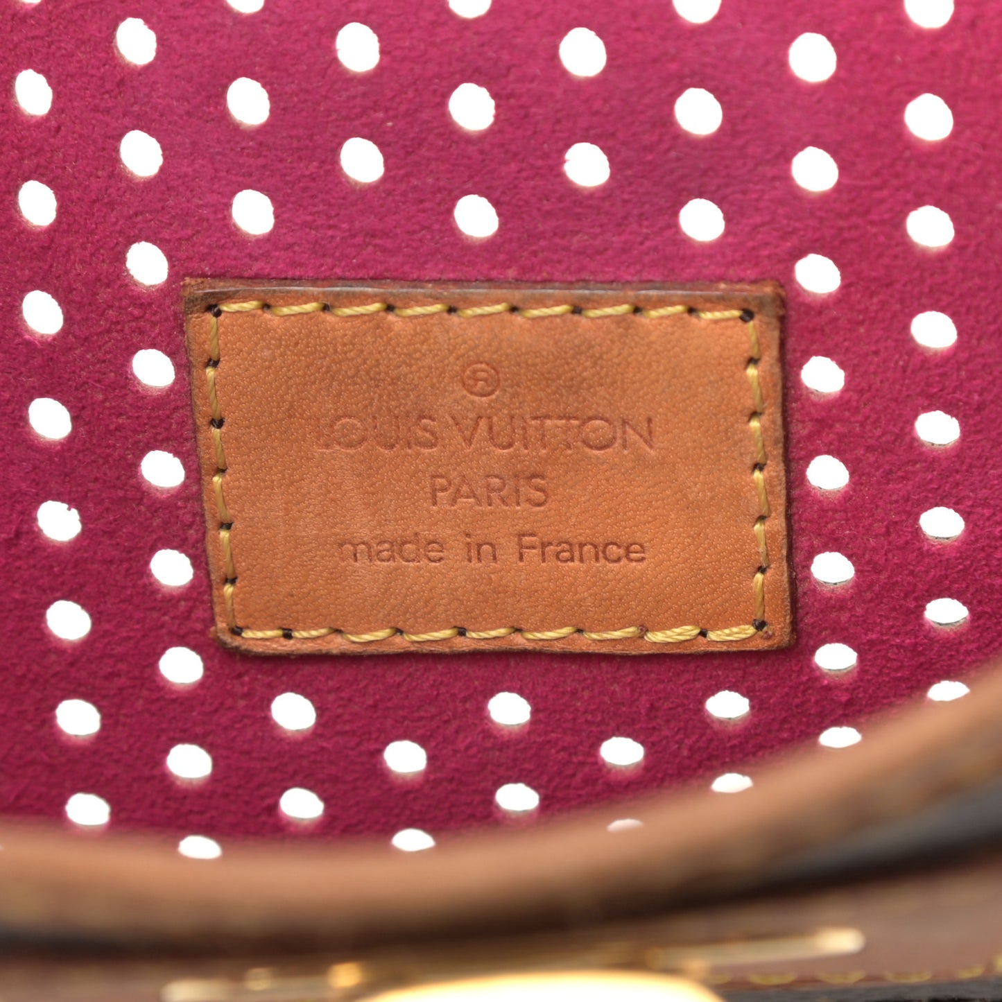 Monogram Perforated Musette Fuchsia