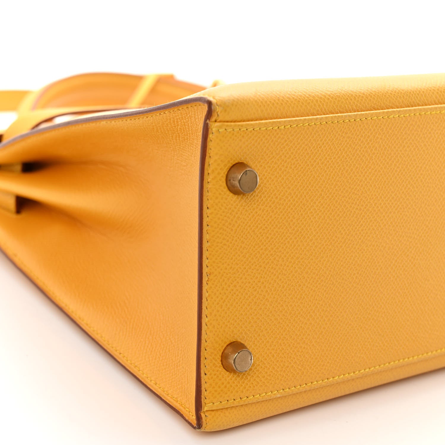 Hermes Courchevel Kelly Sellier 32 Jaune 9 of 12