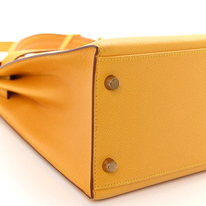 Hermes Courchevel Kelly Sellier 32 Jaune 9 of 12