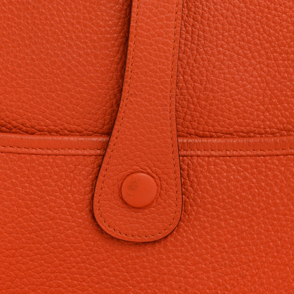 Hermes Taurillon Clemence EVELYNE III GM Orange 14 of 15