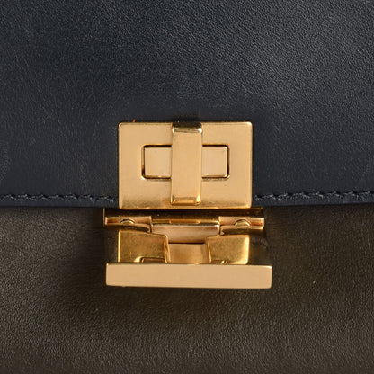 Celine Smooth Calfskin Suede Medium Tri-Color Trapeze Mustard 8 of 9