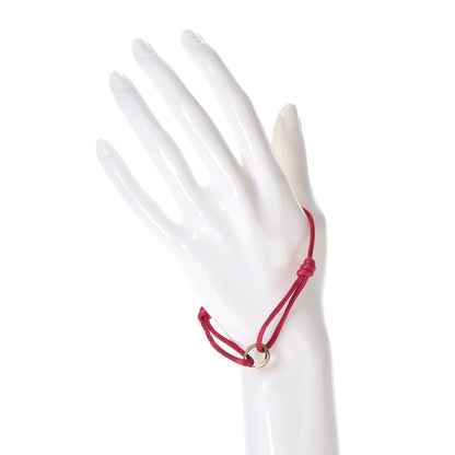 Cartier 18K Pink Yellow White Gold Trinity Adjustable Cord Bracelet 2 of 8