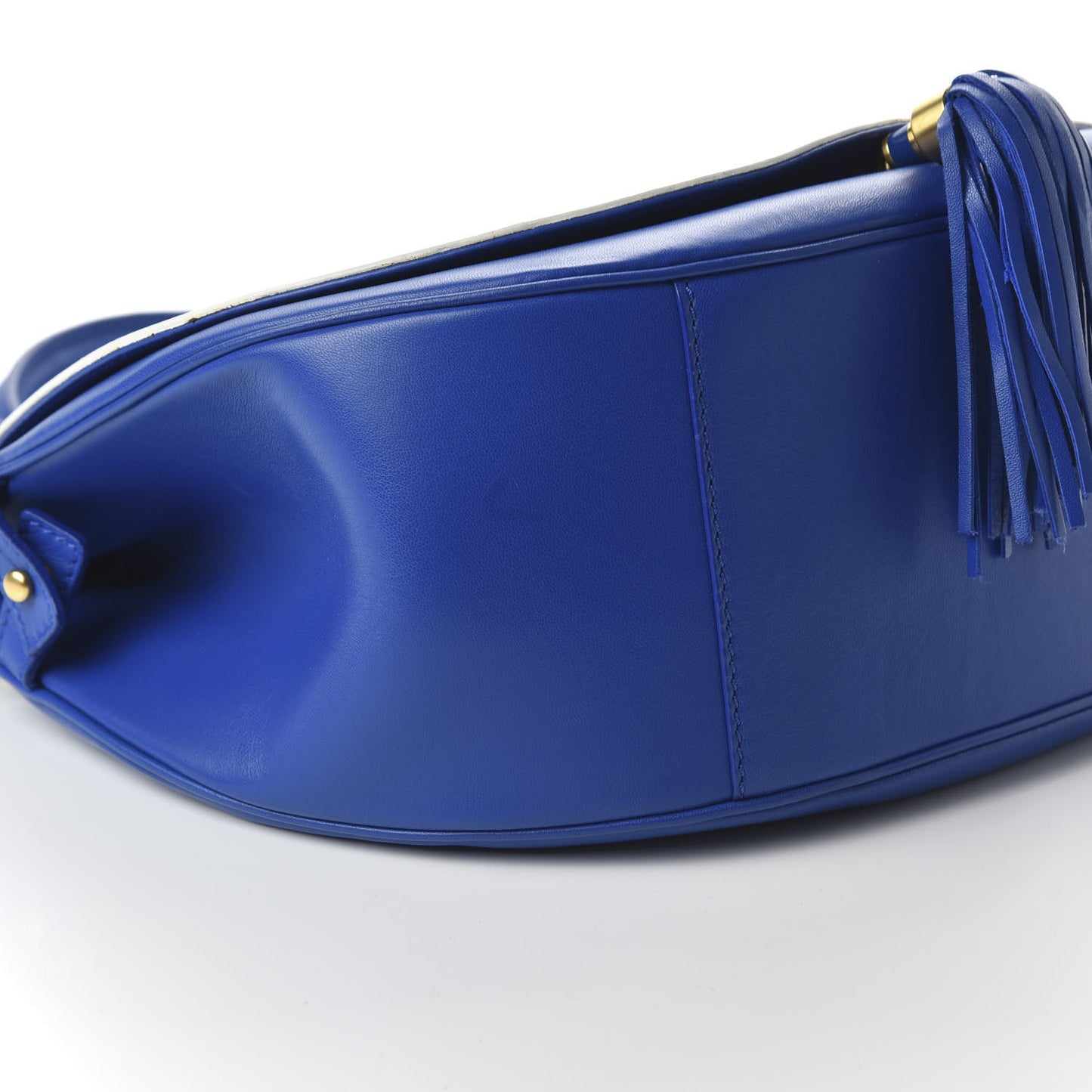 Calfskin Vanitas Crossbody Bag Blue White