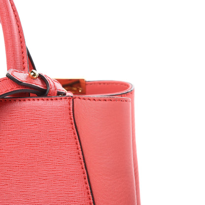Fendi Vitello Elite Flamingo Petite 2Jours Tote Rosa Exstasy 11 of 11