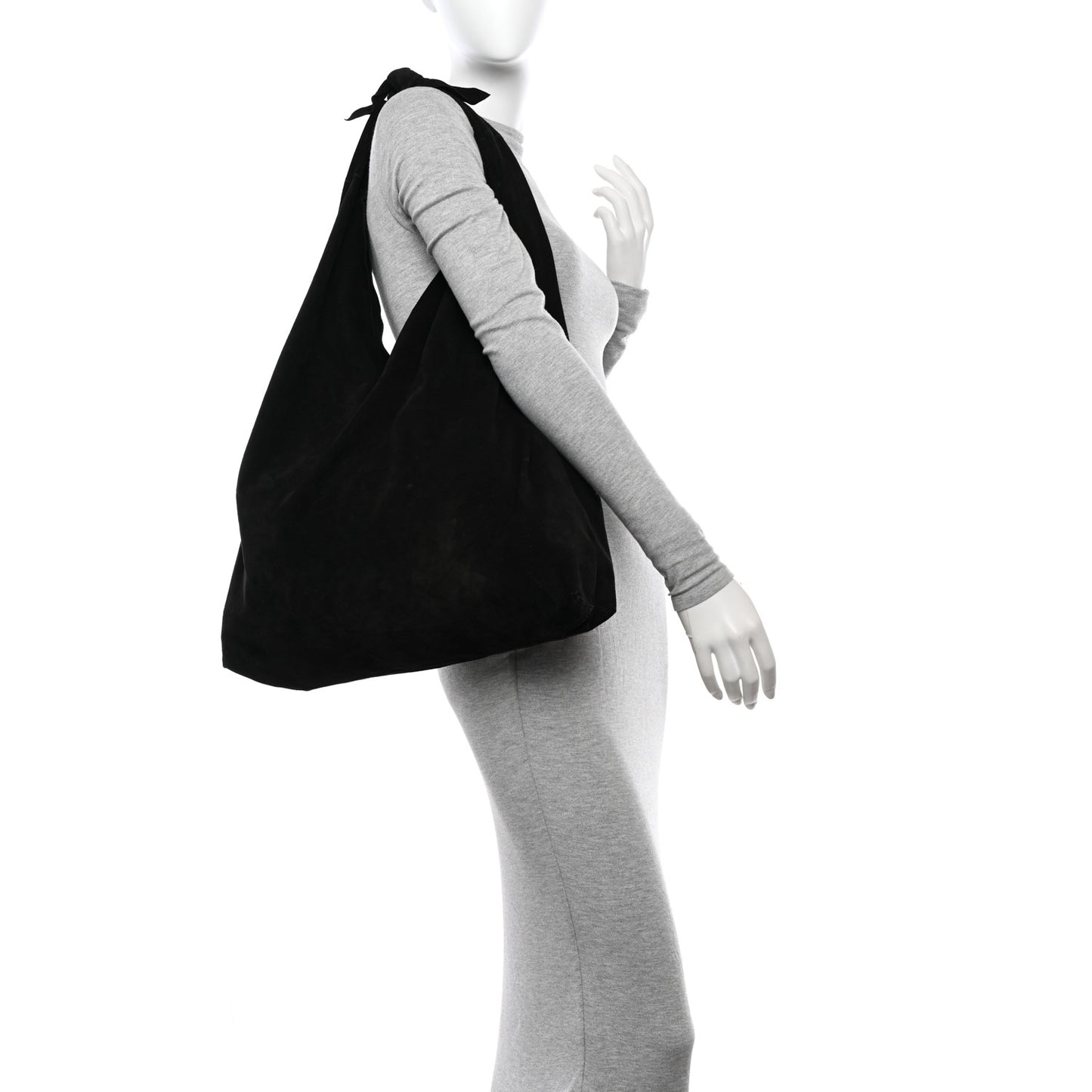 Suede Bindle Bag Espresso