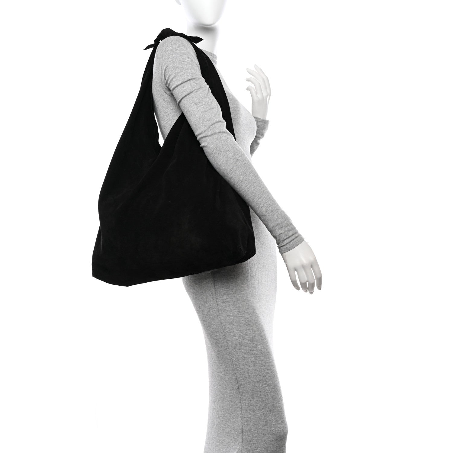 The Row Suede Bindle Bag Espresso 2 of 9