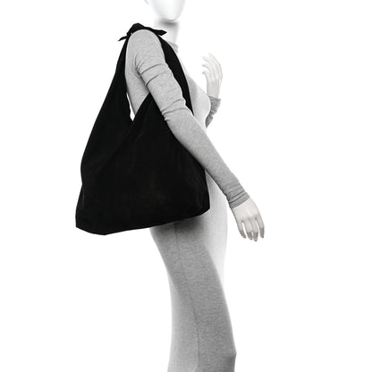 The Row Suede Bindle Bag Espresso 2 of 9