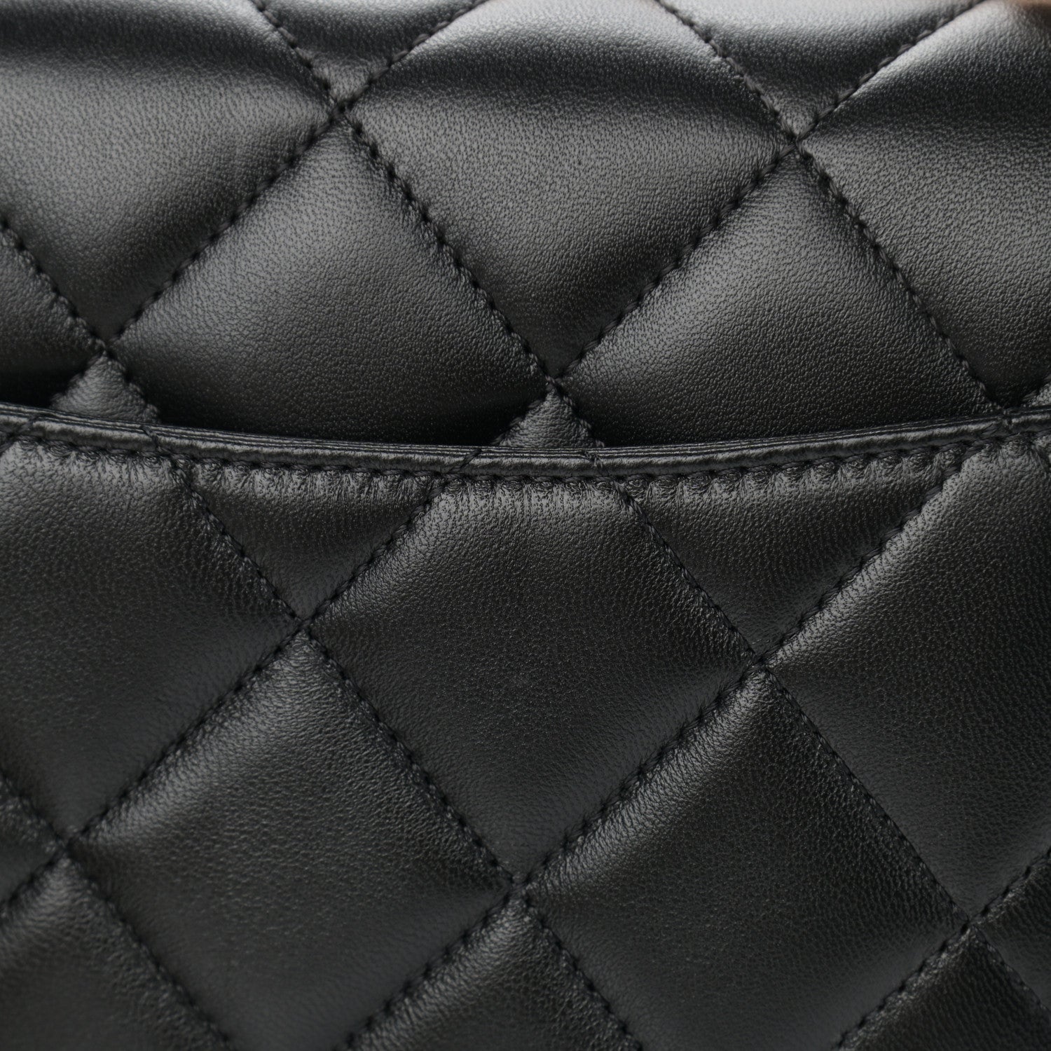 Chanel Lambskin Quilted Small Trendy CC Dual Handle Flap Bag Black 11 of 11