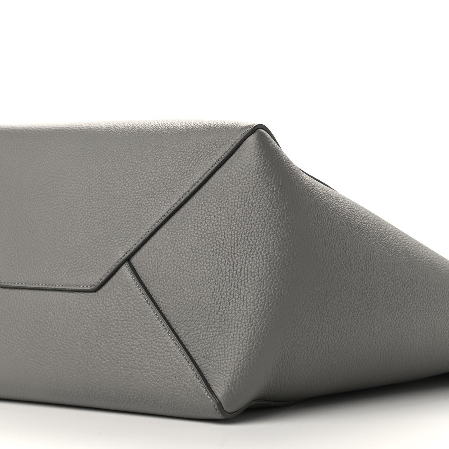 Soft Grained Calfskin Small Belt Cabas Phantom Zinc