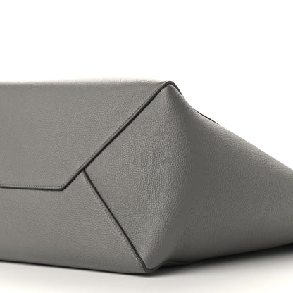 Celine Soft Grained Calfskin Small Belt Cabas Phantom Zinc 9 of 9