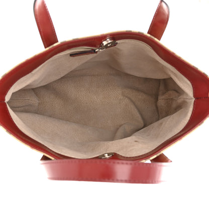 Burberry Haymarket Check Medium Tote Red 5 of 10