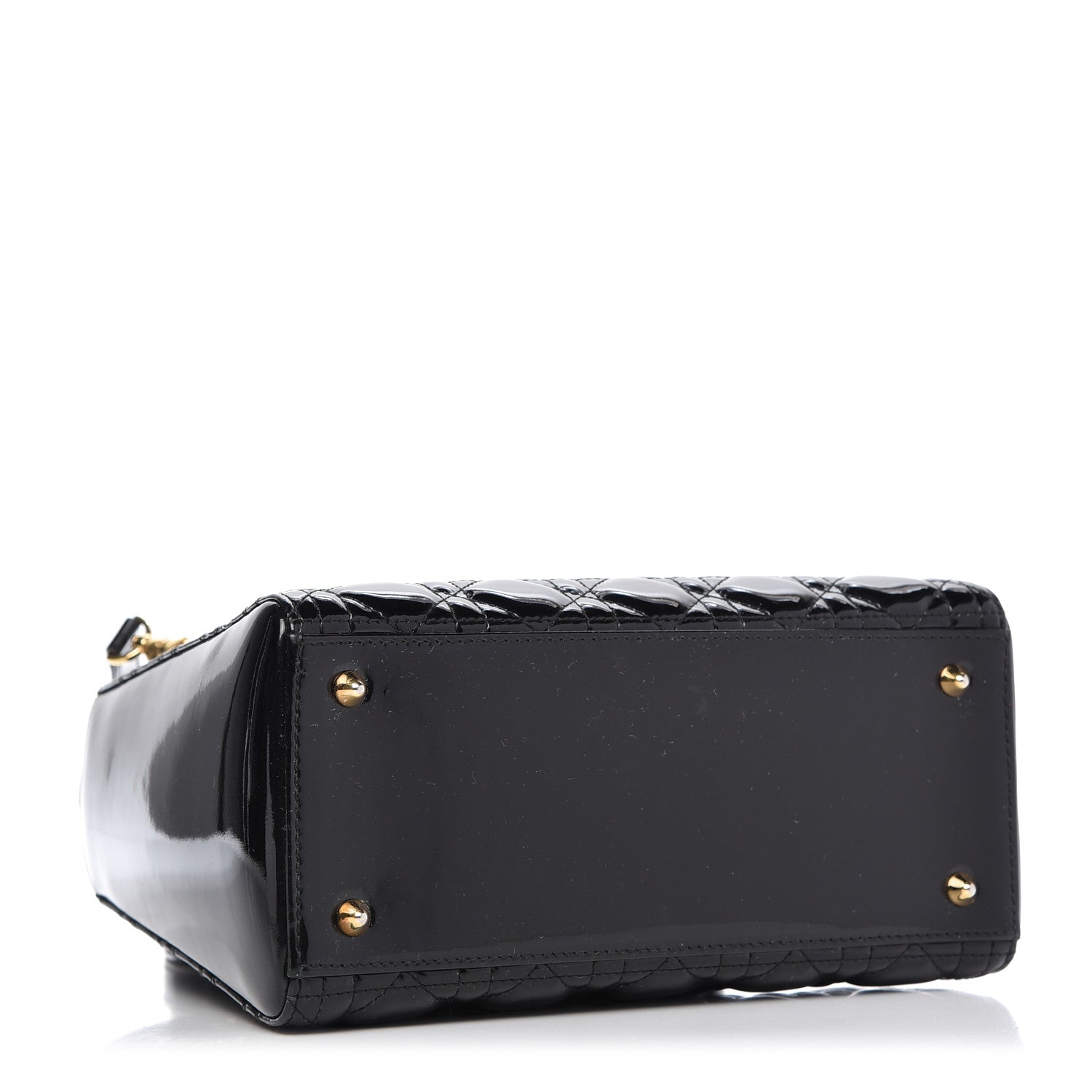 Christian Dior Patent Cannage Medium Lady Dior Black 4 of 9