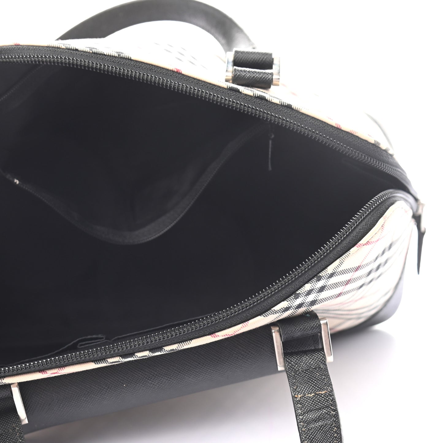 Vintage Check Bowler Tote Black