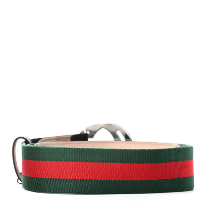 Gucci Calfskin Web Interlocking G Belt 95 38 Black 2 of 5