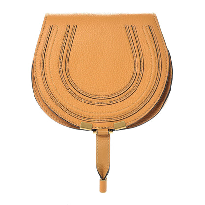 Chloe Calfskin Mini Marcie Round Crossbody Bag Burning Camel 1 of 11