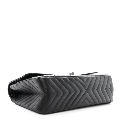 Chanel Sheepskin Chevron Quilted 2.55 Reissue 227 Flap So Black 4 of 13