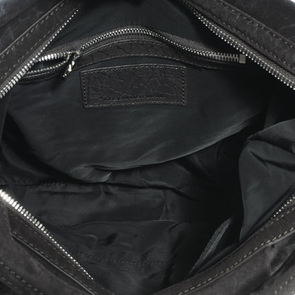 Alexander Wang Crinkled Suede Morgan Hobo Black 5 of 6