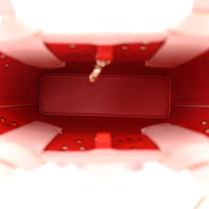 Christian Louboutin Calfskin Empire Spike Studded Mini North South Cabata Tote Rosy 5 of 10