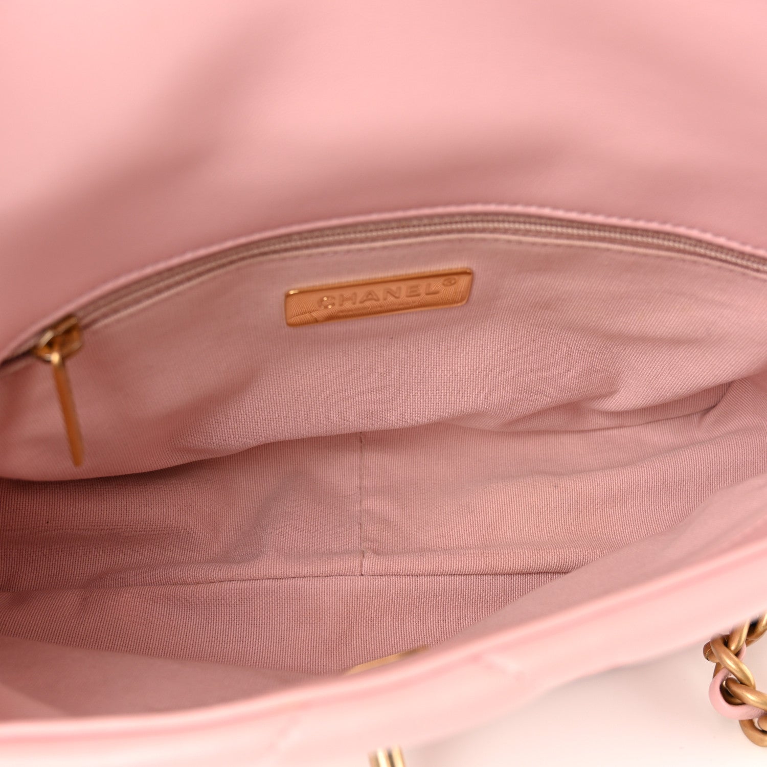 Chanel Lambskin Quilted Medium Chanel 19 Flap Light Pink 5 of 10