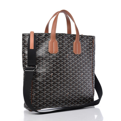 Goyard Goyardine Voltaire III Tote Black Gold 3 of 9