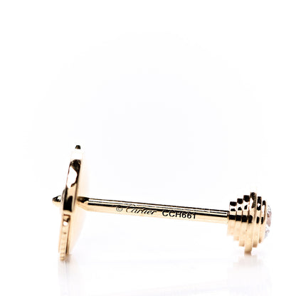 Cartier 18K Yellow Gold Diamond XS D'Amour Earrings 5 of 6