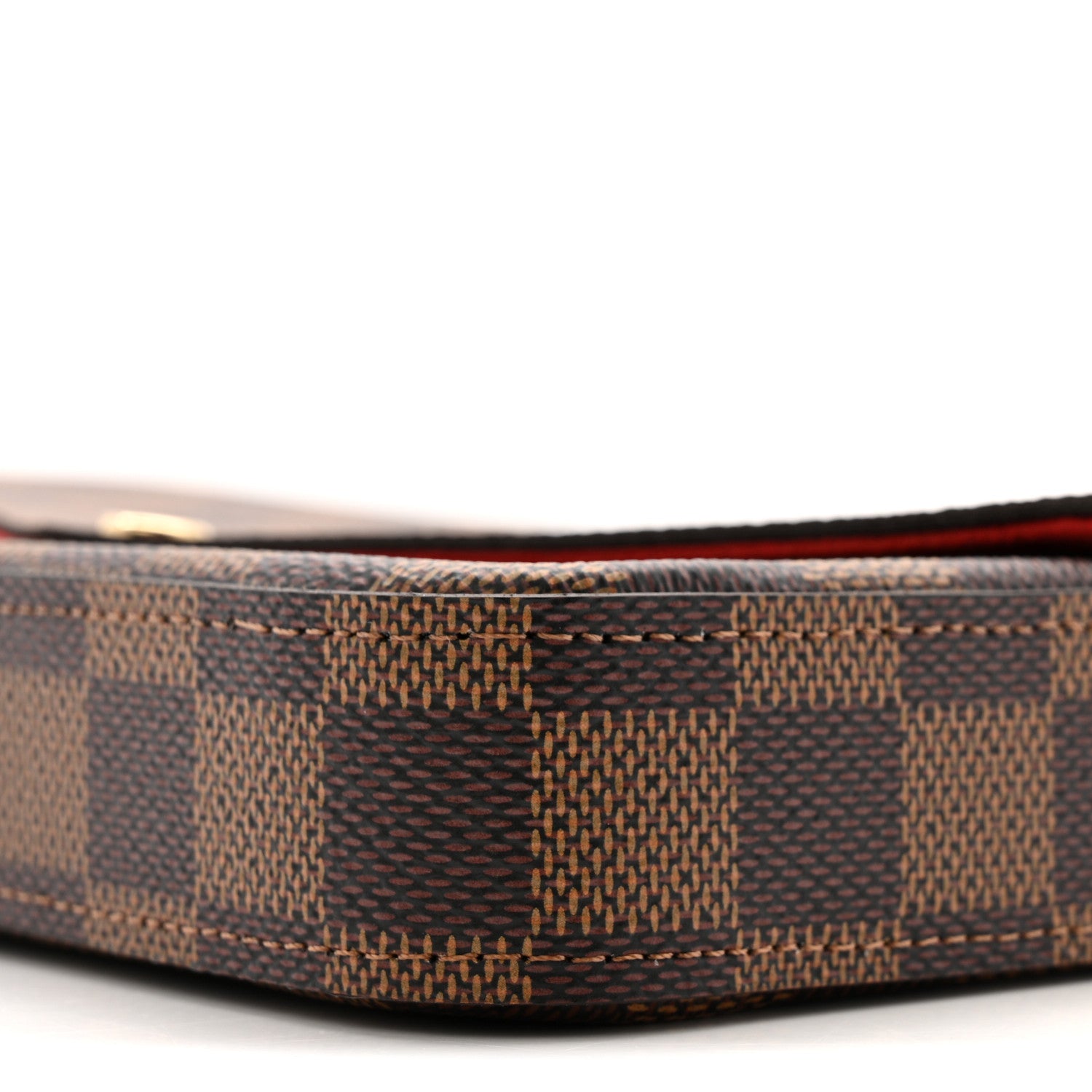 Louis Vuitton Damier Ebene Pochette Felicie Chain Wallet 10 of 12