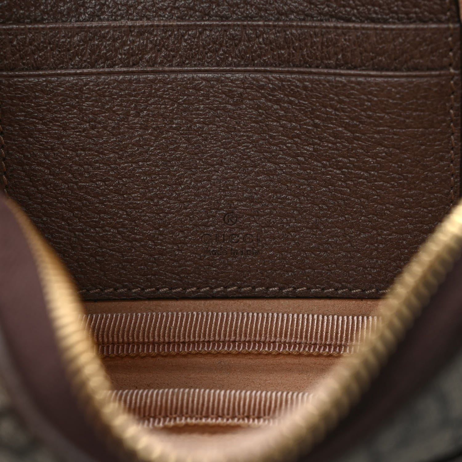 Gucci GG Supreme Monogram Web Mini Ophidia GG Bag Brown 6 of 9