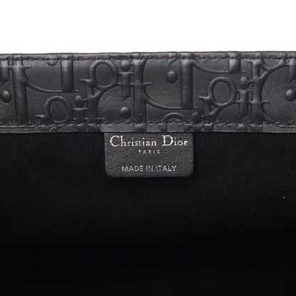 Christian Dior Oblique Calfskin Embossed Book Tote Black 6 of 9