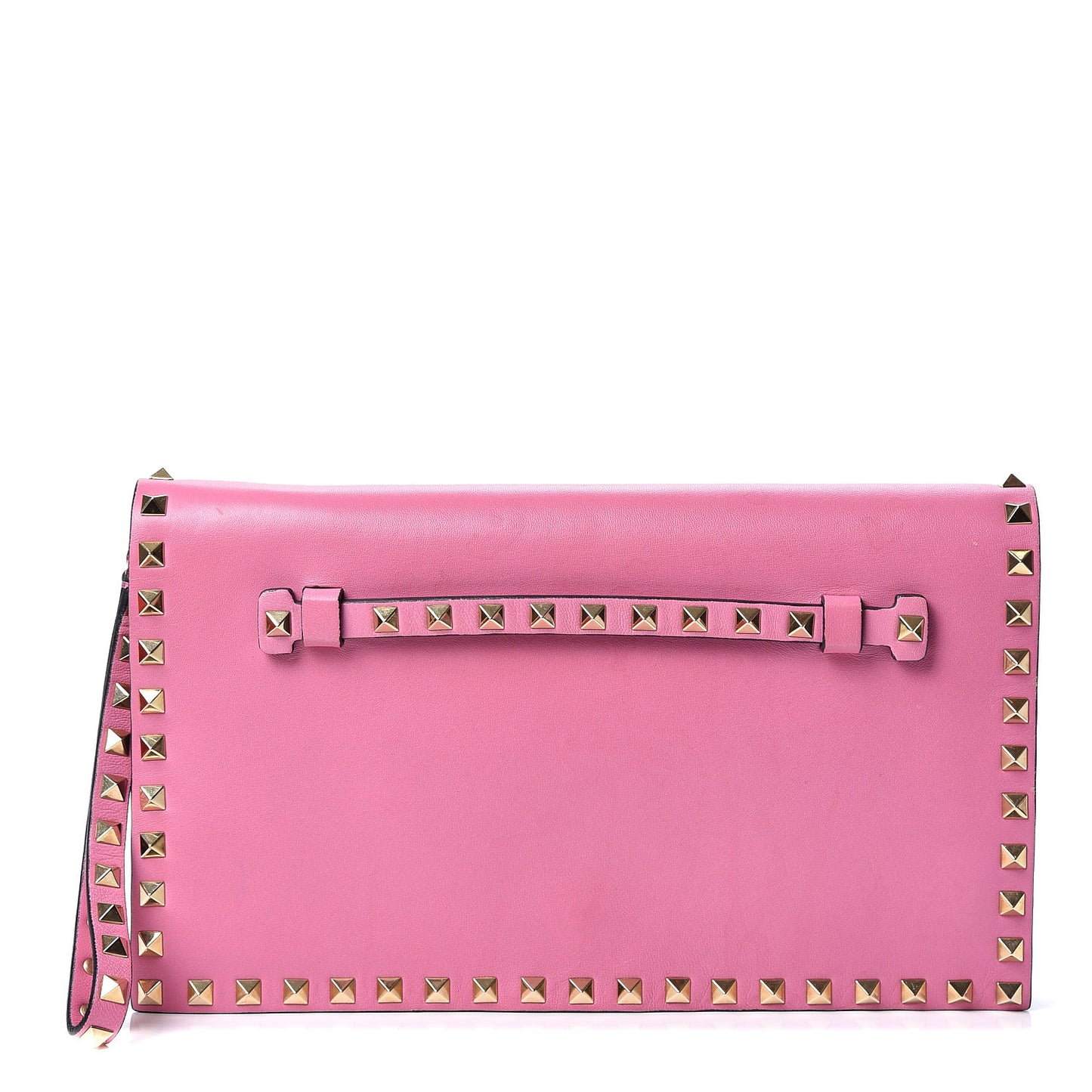 Nappa Rockstud Wristlet Clutch Ninphea
