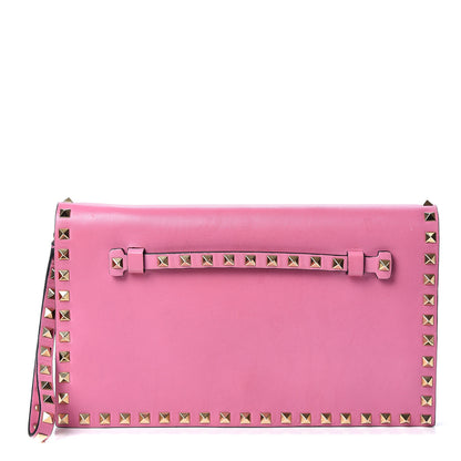 Valentino Garavani Nappa Rockstud Wristlet Clutch Ninphea 1 of 9