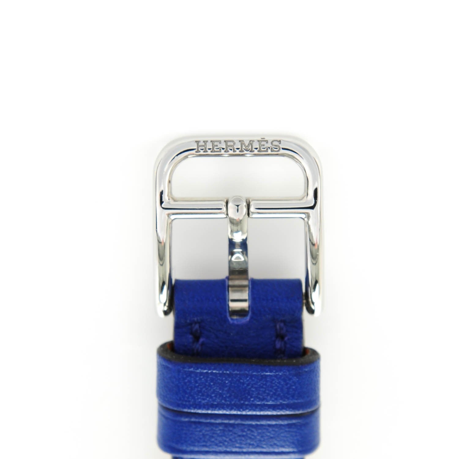Hermes Stainless Steel Swift 23mm Cape Cod Double Tour Quartz Watch Bleu Electrique 10 of 10