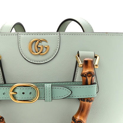Gucci Softy Wonka Textured Dollar Calfskin Mini Diana Tote Salvy Green 8 of 12